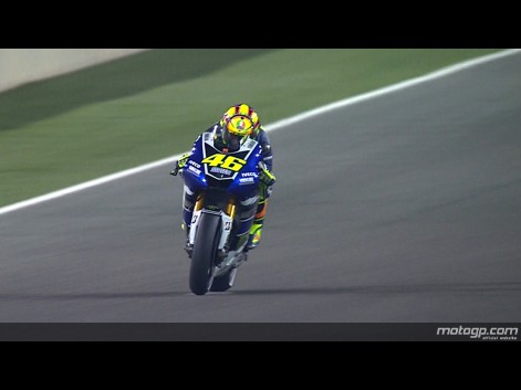 Rossi lumayan bisa ada di urutan ke 3 :D (gambar : Motogp.com)